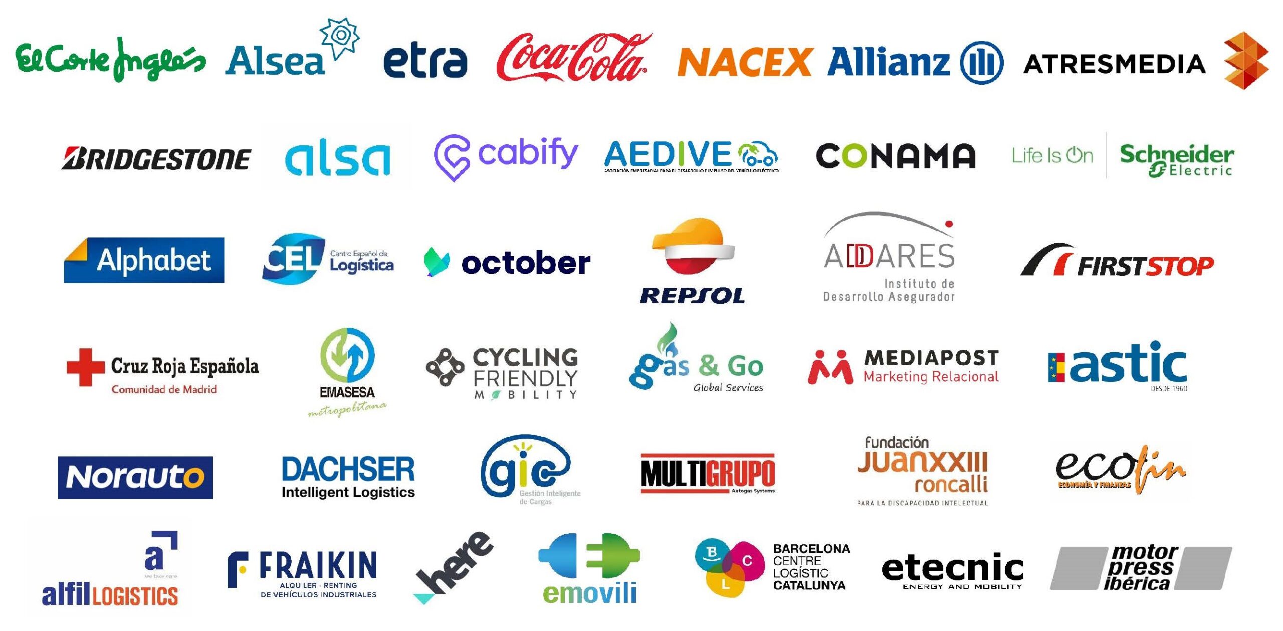miembros empresas por la movilidad sostenible