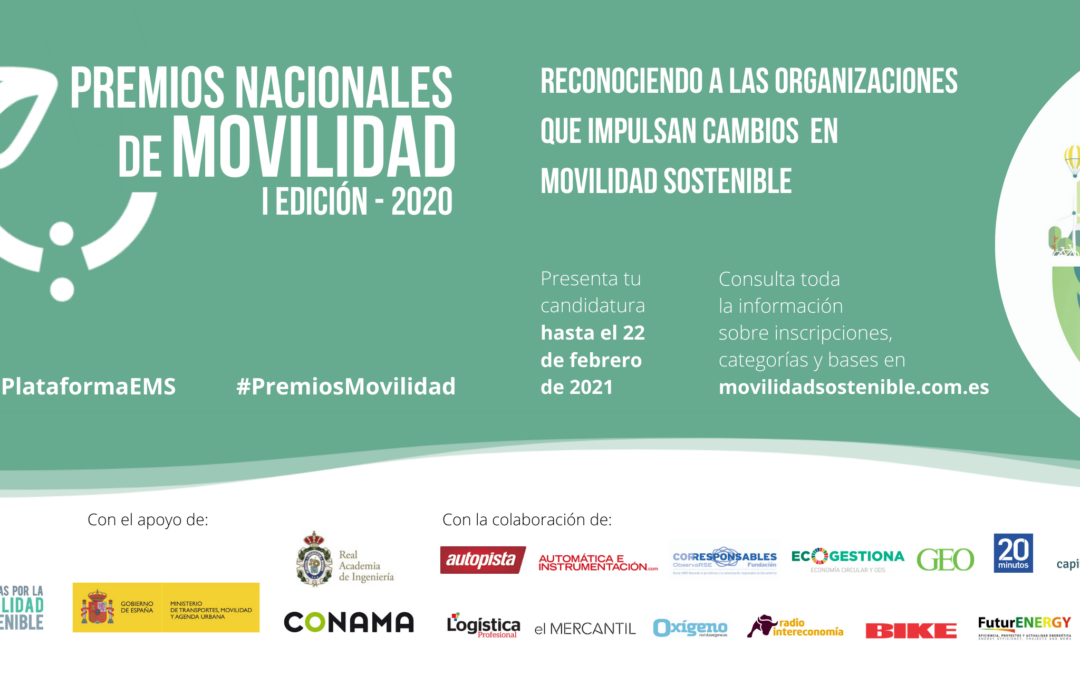 ¡Presenta tu candidatura a los Premios Nacionales de Movilidad!