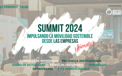 ¡Ya tenemos fecha! Inscríbete a la 8ª edición del ‘SUMMIT 2024: Impulsando la Movilidad Sostenible desde las Empresas’