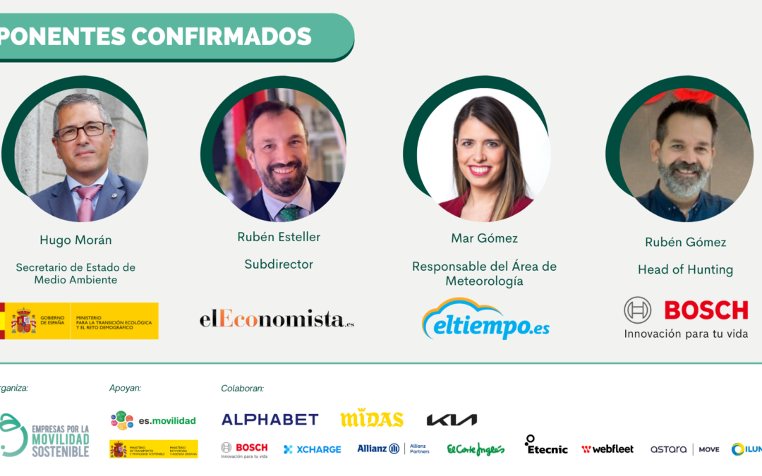 ¡Primeros ponentes confirmados del SUMMIT 2024: Impulsando la Movilidad Sostenible desde las Empresas!