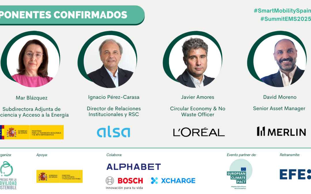 Conoce a los nuevos ponentes confirmados del ‘SUMMIT 2025: Impulsando la Movilidad Sostenible desde las Empresas’