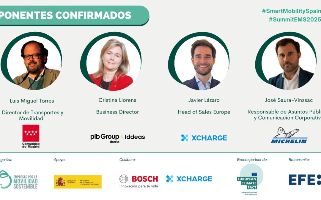 Nuevos confirmados de la 9ª edición del ‘SUMMIT 2025: Impulsando la Movilidad Sostenible desde las Empresas’